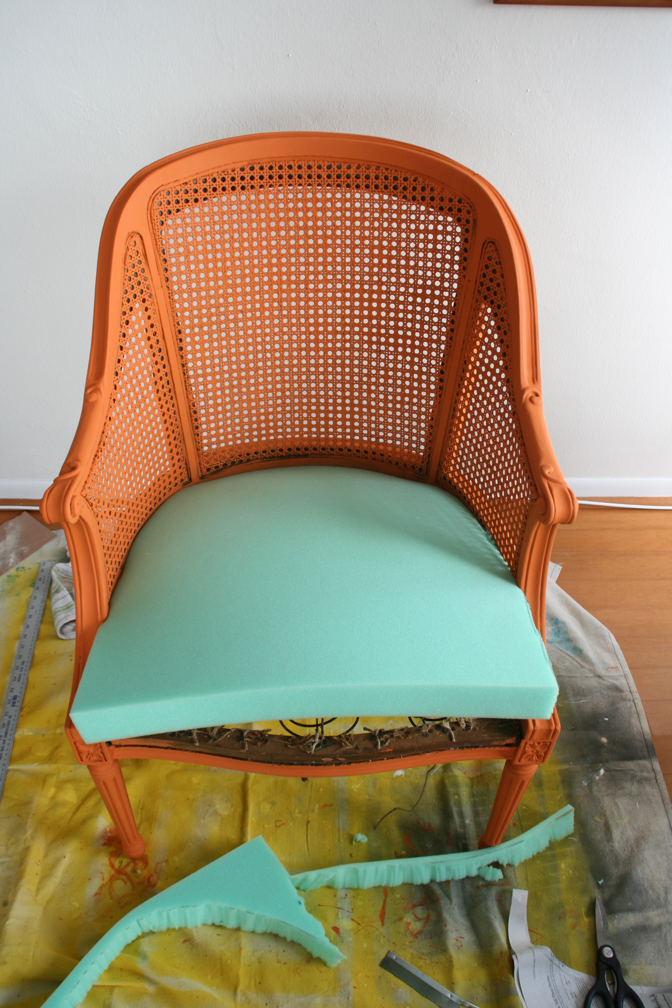 How To Reupholster A Chair Infarrantly Creative